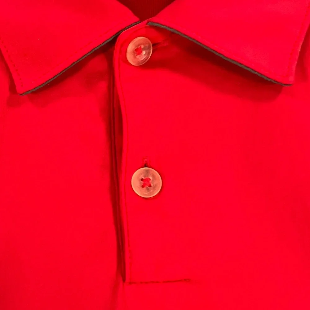Nike Golf Tour Performance Polo Shirt Mens Large Red Short Sleeve Casual Outdoor